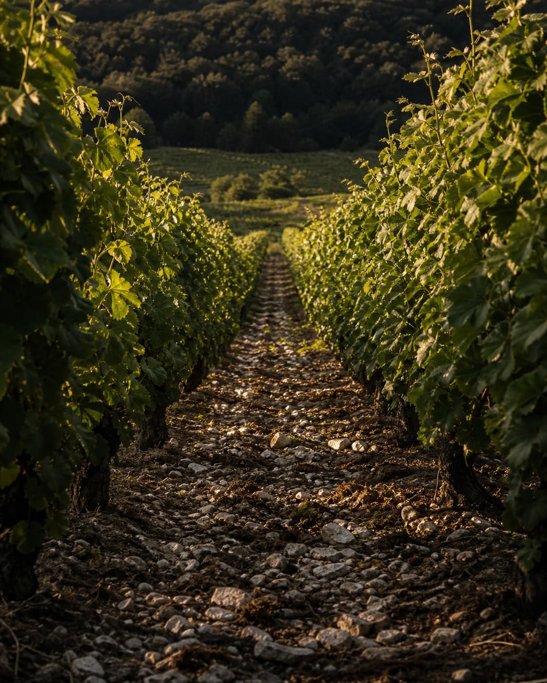 Vineyard landscape in Le Mesnil-sur-Oger